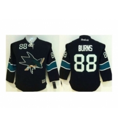 Youth NHL San Jose Sharks 88 Brent Burns black Jersey