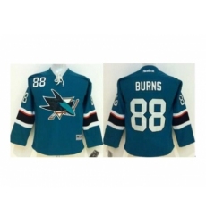 Youth NHL San Jose Sharks 88 Brent Burns green Jersey