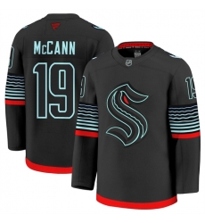 Men Seattle Kraken 19 Jaden Schwartz Black Alternate Stitched Hockey Jersey