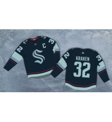 Seattle Kraken  2332 Kraken Adidas 2020 New Team Navy Home Authentic Stitched NHL Jersey