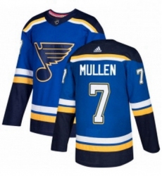 Mens Adidas St Louis Blues 7 Joe Mullen Premier Royal Blue Home NHL Jersey 