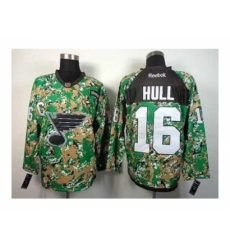 NHL Jerseys St. Louis Blues #16 Hull Camo Jerseys[patch C]