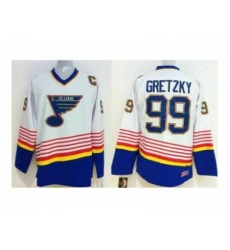 NHL Jerseys St. Louis Blues #99 Gretzky white[patch C]