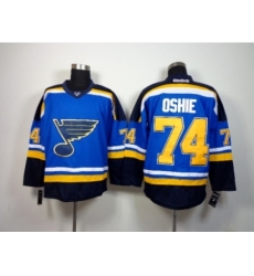NHL St. Louis Blues #74 oshie blue-black jerseys