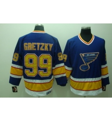 ST.LOUIS BLUES 99 Gretzky Blue Jerseys CCM