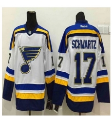 St Louis Blues #17 Jaden Schwartz New White Road Stitched NHL Jersey