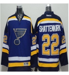 St Louis Blues #22 Kevin Shattenkirk Light Blue Home Stitched NHL Jersey