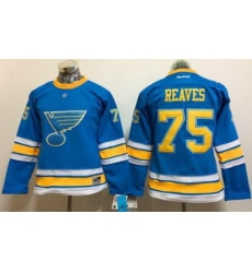 Blues #75 Ryan Reaves Light Blue 2017 Winter Classic Womens Stitched NHL Jersey