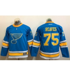Blues #75 Ryan Reaves Light Blue 2017 Winter Classic Stitched Youth NHL Jersey