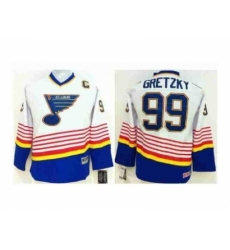 Youth NHL Jerseys St. Louis Blues #99 Gretzky white