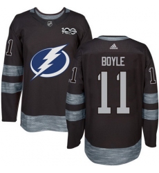 Lightning #11 Brian Boyle Black 1917 2017 100th Anniversary Stitched NHL Jersey