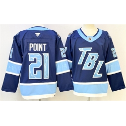 Men Tampa Bay Lightning 21 Brayden Point Blue 2026 Stadium Series Stitched Jersey