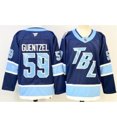 Men Tampa Bay Lightning 59 Jake Guentzel Blue 2026 Stadium Series Stitched Jersey Men Tampa Bay Lightning 59 Jake Guentzel Blue 2026 Stadium Series Stitched Jersey
