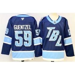 Men Tampa Bay Lightning 59 Jake Guentzel Blue 2026 Stadium Series Stitched Jersey