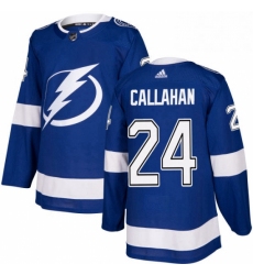 Mens Adidas Tampa Bay Lightning 24 Ryan Callahan Premier Royal Blue Home NHL Jersey 