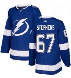 Mens Adidas Tampa Bay Lightning 67 Mitchell Stephens Premier Royal Blue Home NHL Jersey 