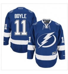 Tampa Bay Lightning #11 Brian Boyle Blue Stitched NHL Jersey