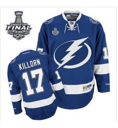 Tampa Bay Lightning #17 Alex Killorn Blue 2015 Stanley Cup Stitched NHL Jersey