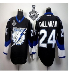 Tampa Bay Lightning #24 Ryan Callahan Black 2015 Stanley Cup Stitched NHL Jersey