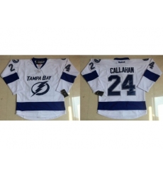 Tampa Bay Lightning #24 Ryan Callahan White Stitched NHL Jersey