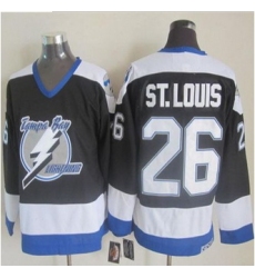 Tampa Bay Lightning #26 Martin St. Louis Black CCM Throwback Stitched NHL Jersey