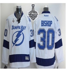 Tampa Bay Lightning #30 Ben Bishop White 2015 Stanley Cup Stitched NHL Jersey1