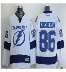 Tampa Bay Lightning #86 Nikita Kucherov White Stitched NHL Jersey