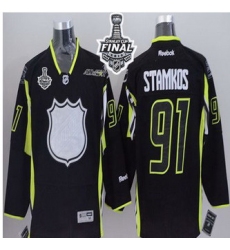Tampa Bay Lightning #91 Steven Stamkos Black 2015 All Star 2015 Stanley Cup Stitched NHL jersey