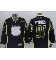 Tampa Bay Lightning #91 Steven Stamkos Black 2015 All Star Stitched NHL Jersey