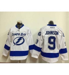 nhl jerseys tampa bay lightning #9 johnson white[johnson]