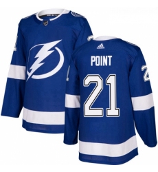Youth Adidas Tampa Bay Lightning 21 Brayden Point Authentic Royal Blue Home NHL Jersey 