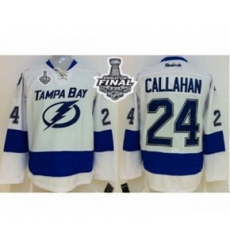 youth nhl jerseys tampa bay lightning #24 callahan white[2015 stanley cup]