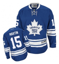 Maple Leafs #15 Matt Martin Blue Alternate Stitched NHL Jersey