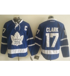 Maple Leafs #17 Wendel Clark Blue New Stitched NHL Jersey