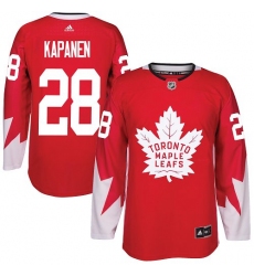 Maple Leafs #28 Kasperi Kapanen Red Alternate Stitched NHL Jersey