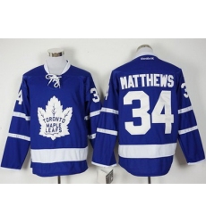 Maple Leafs #34 Auston Matthews Blue New Stitched NHL Jersey