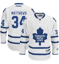 Maple Leafs #34 Auston Matthews White Road Stitched NHL Jersey
