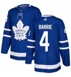 Maple Leafs #4 Tyson Barrie Blue Home Authentic Stitched Hockey Jersey