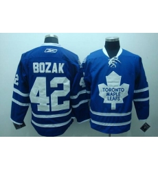 Maple Leafs #42 Tyler Bozak Stitched Blue CCM Throwback NHL Jersey