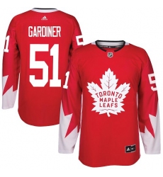 Maple Leafs #51 Jake Gardiner Red Alternate Stitched NHL Jersey
