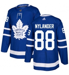 Maple Leafs 88 William Nylander Blue Home Authentic Stitched Hockey Jersey