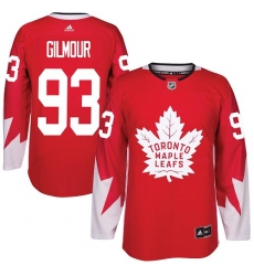 Maple Leafs #93 Doug Gilmour Red Alternate Stitched NHL Jersey