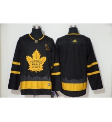 Maple Leafs Blank Black Gold Adidas Jersey