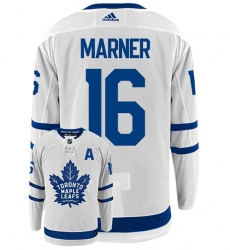 Men Toronto Maple Leafs 16 Mitchell Marner White Stitched Jersey