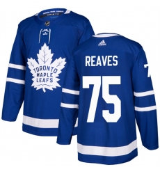 Men Toronto Maple Leafs 75 Ryan Reaves Blue Stitched Jersey