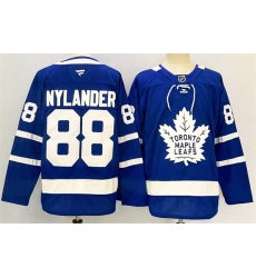 Men Toronto Maple Leafs 88 William Nylander Blue 2024 25 Stitched Jersey