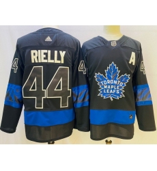 Men Toronto Maple Leafs Black 44 Morgan Rielly Alternate Premier Breakaway Reversible Stitched jersey