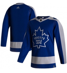 Men Toronto Maple Leafs Blank Blue 2020 21 Reverse Retro Adidas Jersey