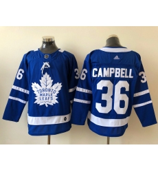 Men Toronto Maple Leafs Jack Campbell 36 Blue Alternate NHL Jersey