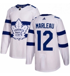 Mens Adidas Toronto Maple Leafs 12 Patrick Marleau Authentic White 2018 Stadium Series NHL Jersey 